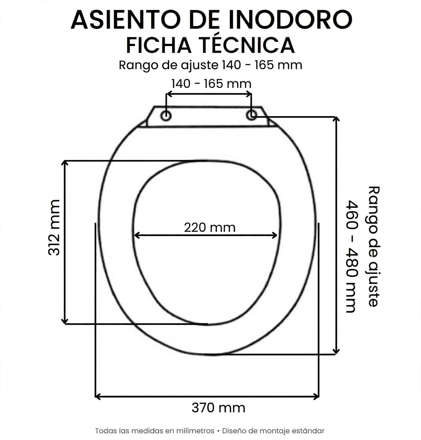 Tapa Asiento Para WC Modelo Modern Marca Taumm - Imagen 5