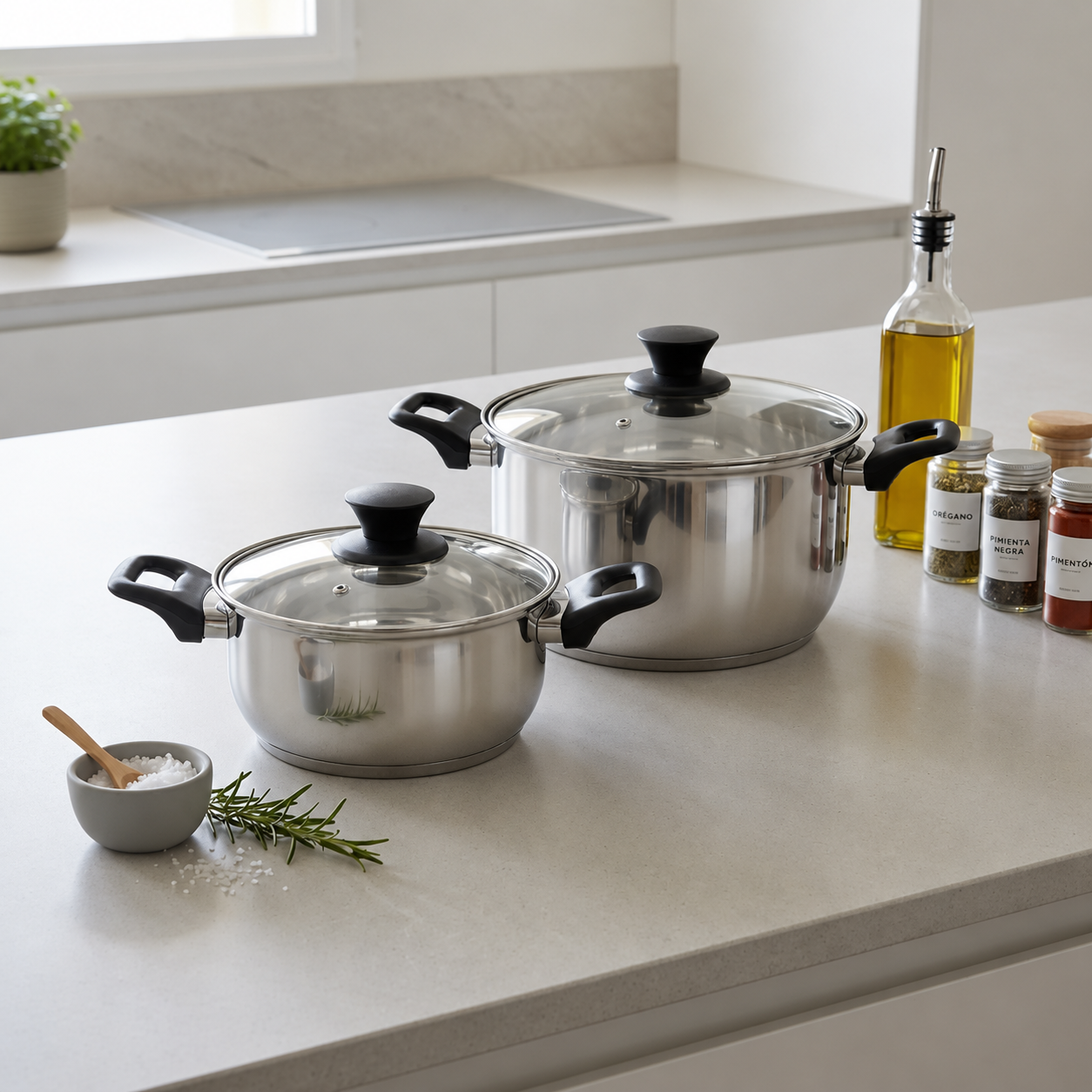 Bateria De Cocina Con Accesorios 7 Piezas Modelo Bali Marca Marmicoc - Imagen 3