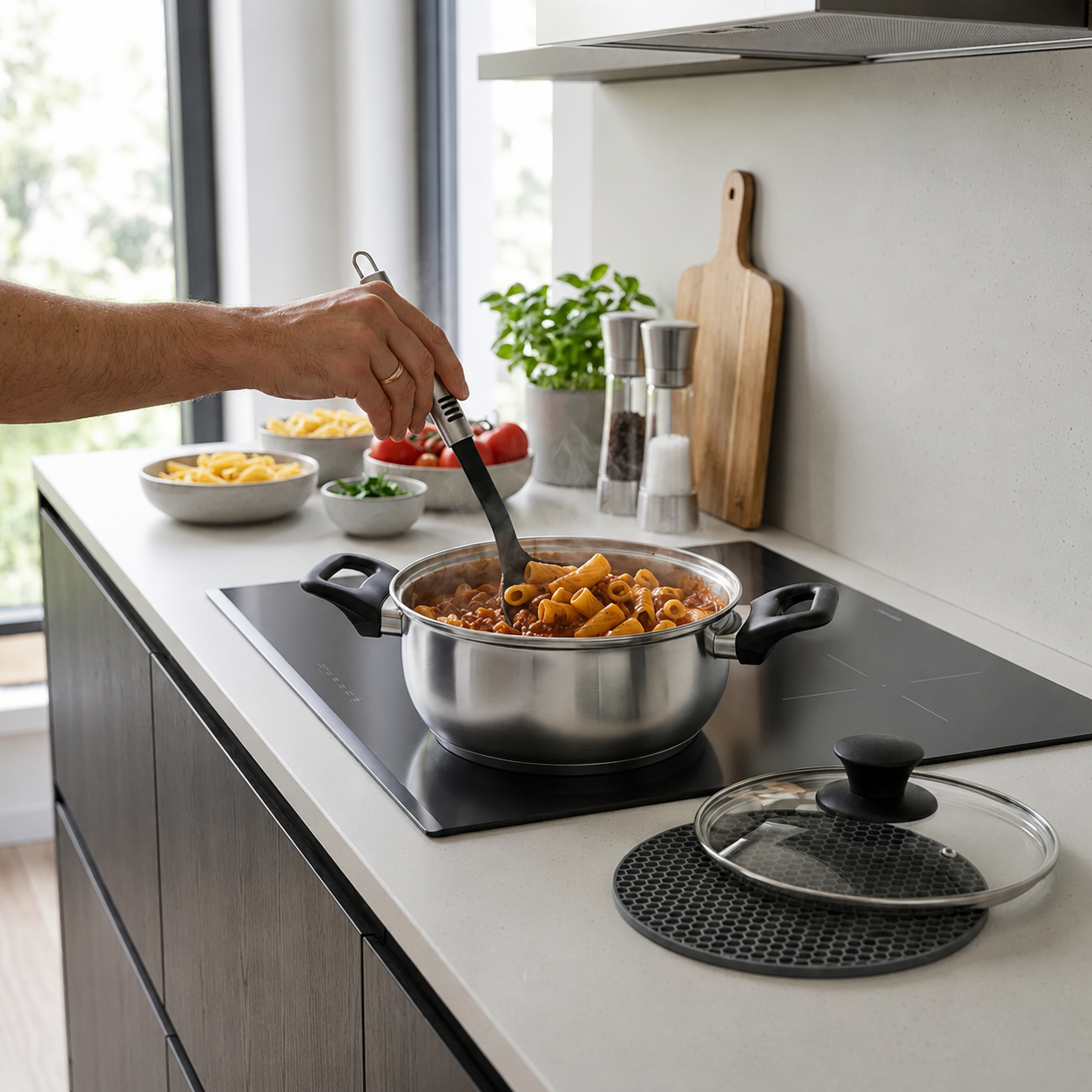 Bateria De Cocina Con Accesorios 7 Piezas Modelo Bali Marca Marmicoc - Imagen 7