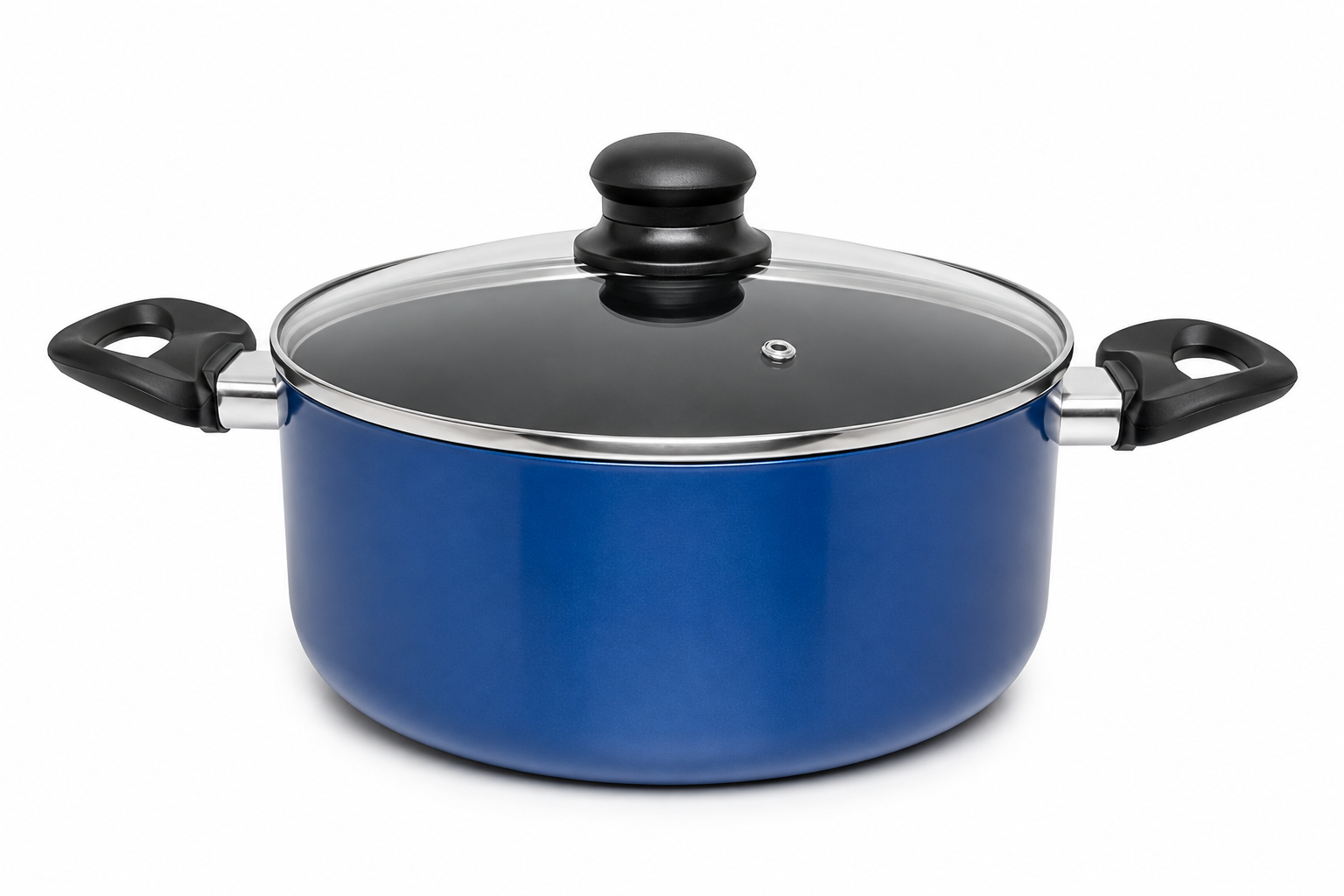 Olla Cacerola Antiadherente 24 cm 5 Litros Modelo Royal Blue Marca Vitta - Imagen 4