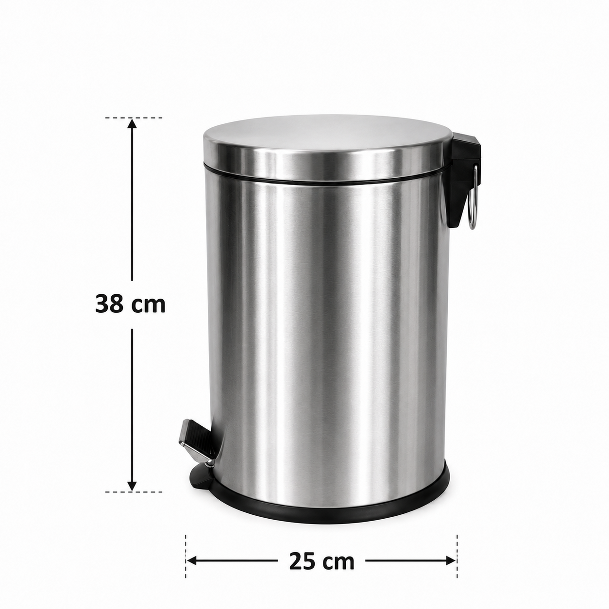 Basurero Pedal Acero Inoxidable 12 Litros Taumm - Imagen 8
