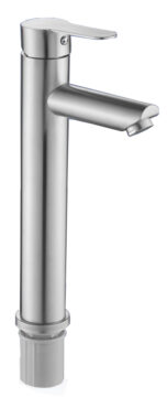 Monomando Llave Grifo Para Lavatorio Modelo Modern Inox Alto Marca Taumm