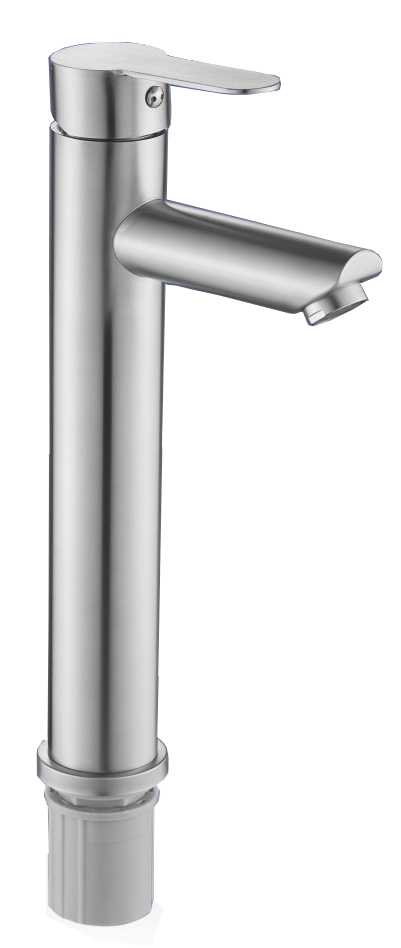 Monomando Llave Grifo Para Lavatorio Modelo Modern Inox Alto Marca Taumm