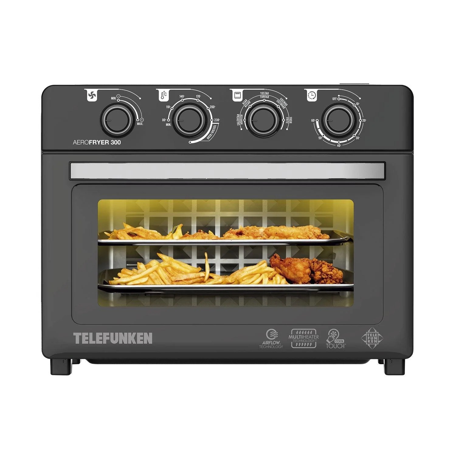 Horno Freidora de Aire Telefunken AeroFryer 300 30L 2100W