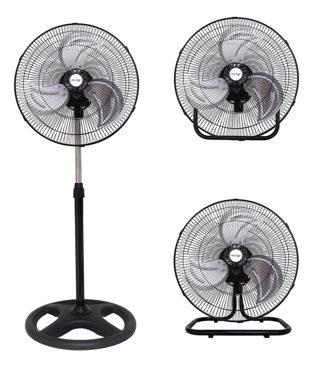 Ventilador Pedestal 3 en 1 18 Pulgadas Metálico Marca Palson