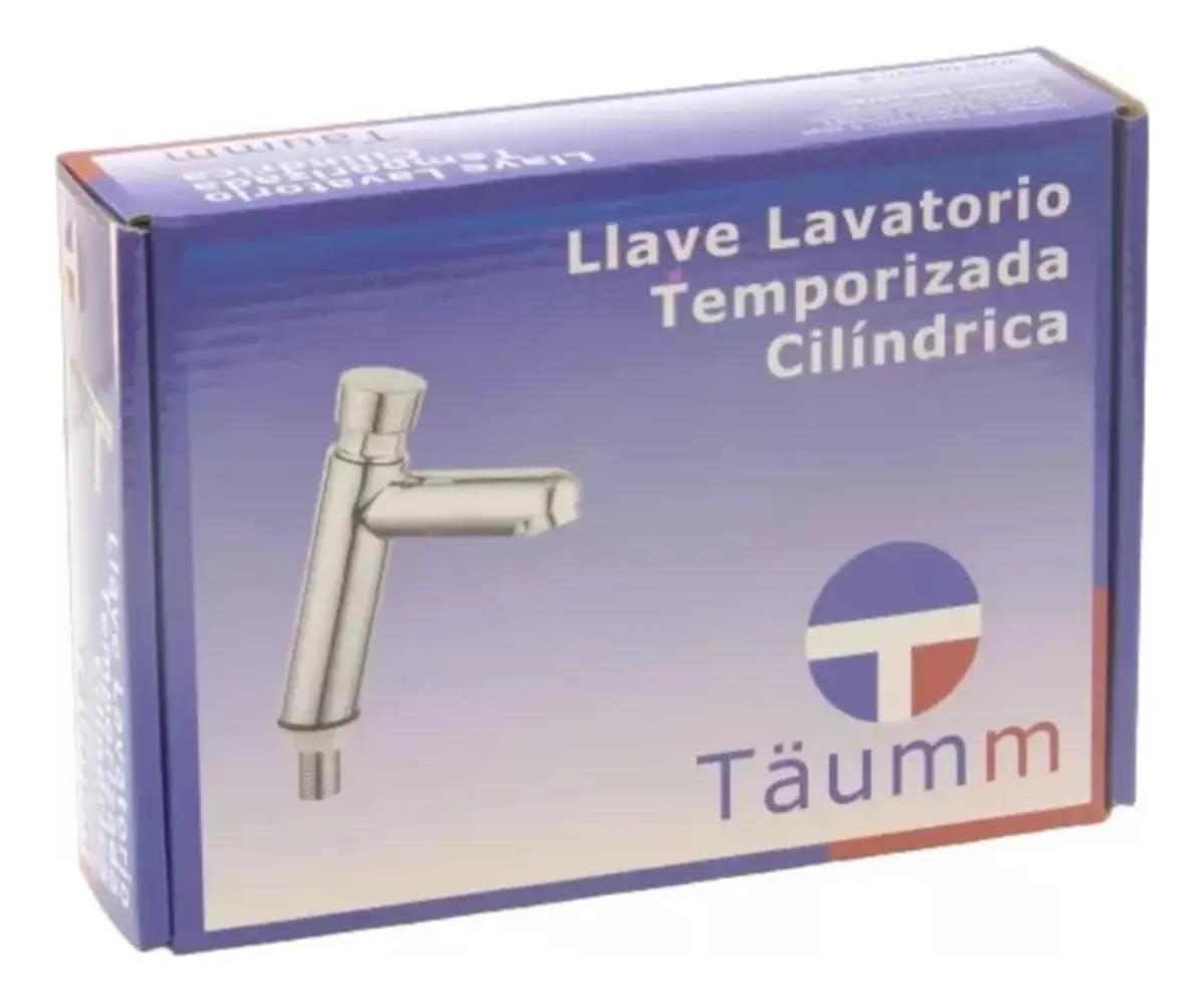 Llave Grifo Lavatorio Temporizada Cilindrica Marca Taumm - Imagen 6