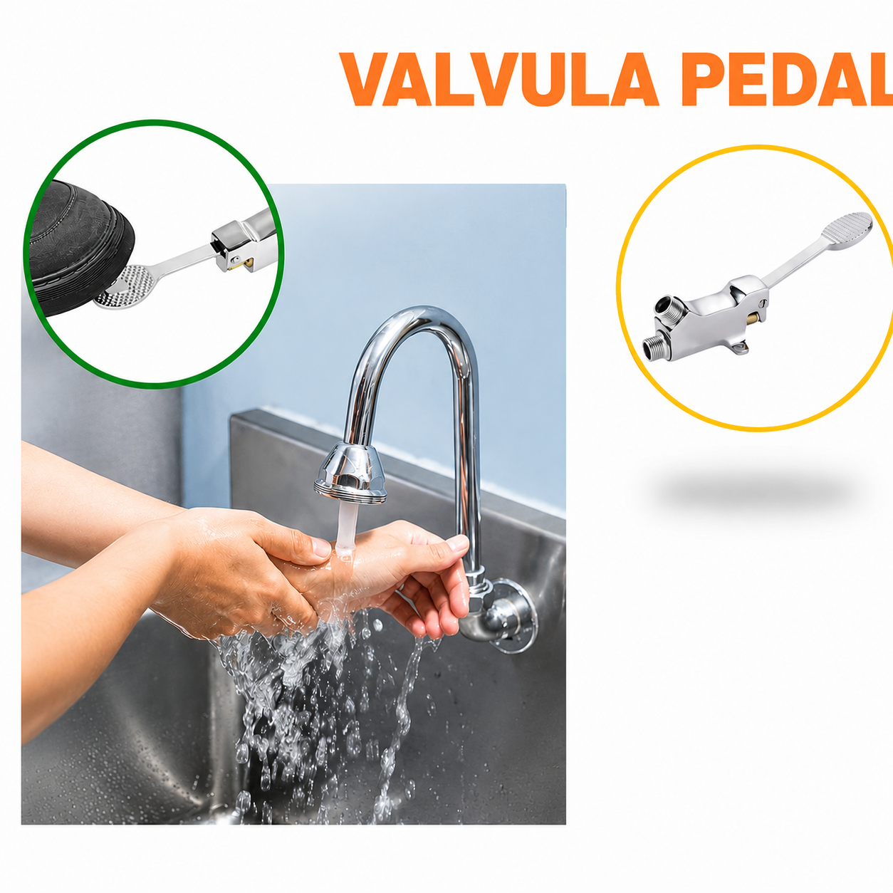 Válvula Pedal HE-HE 1/2" Marca Taumm - Imagen 7