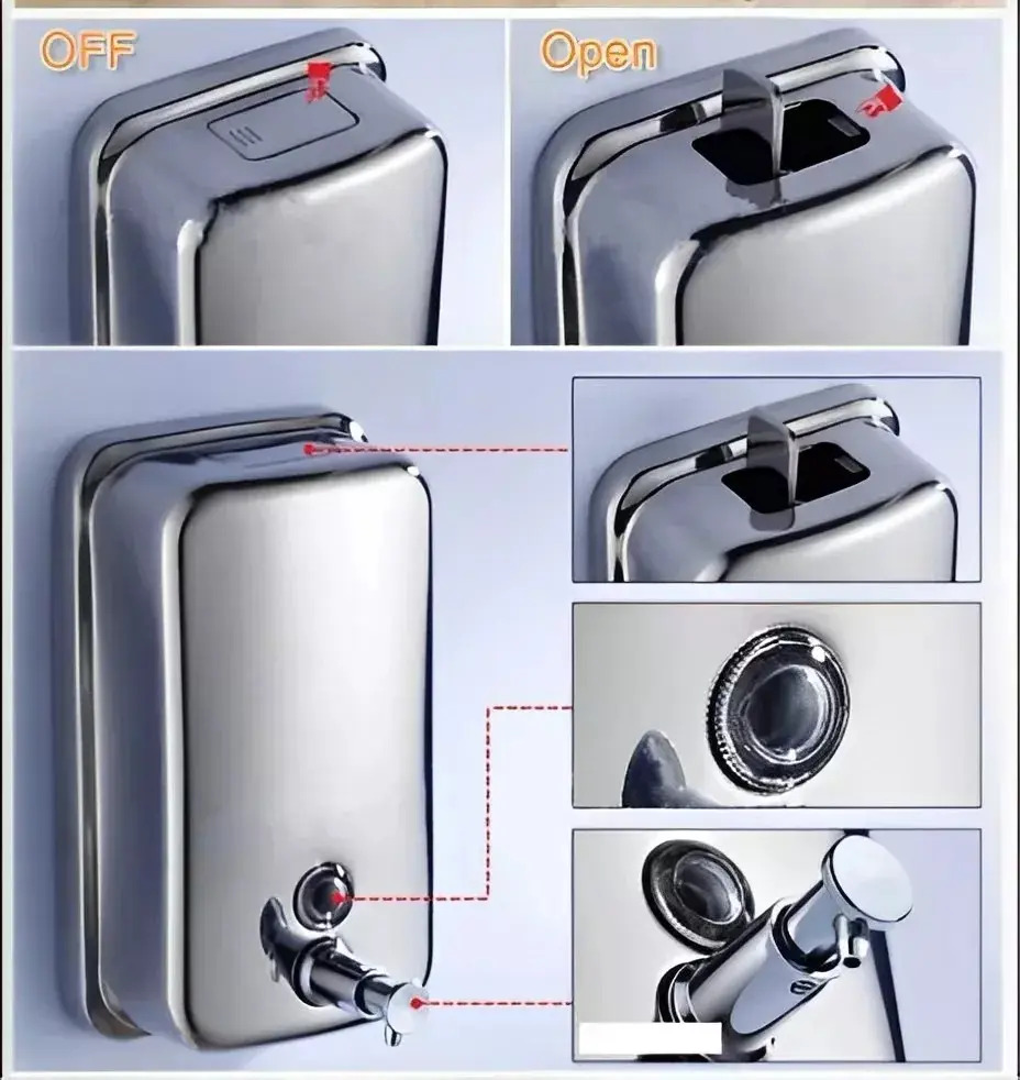 Dispensador de Jabon 500 ML Marca Taumm - Imagen 5