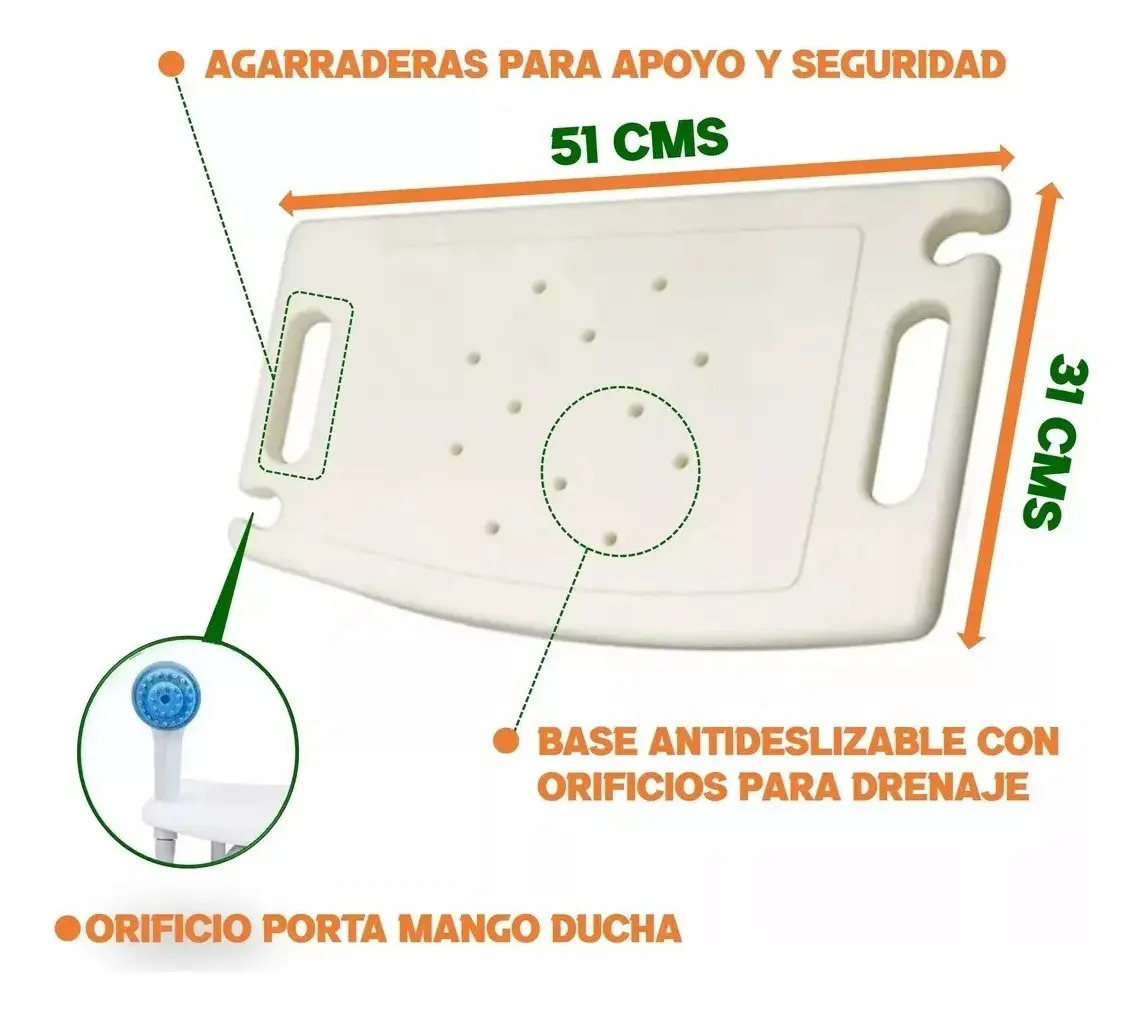 Asiento Seguridad Ducha Regulable Taumm - Imagen 5