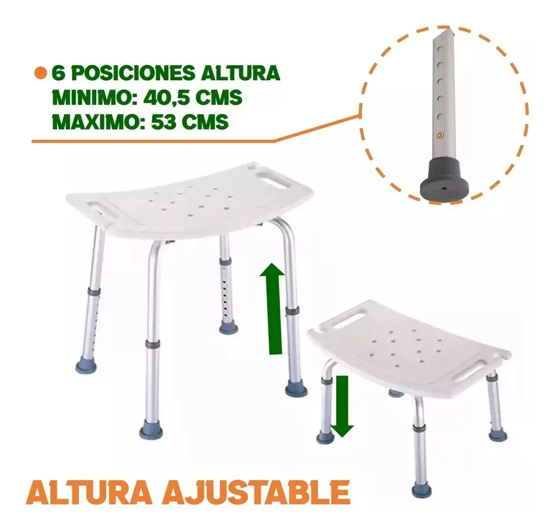 Asiento Seguridad Ducha Regulable Taumm - Imagen 7