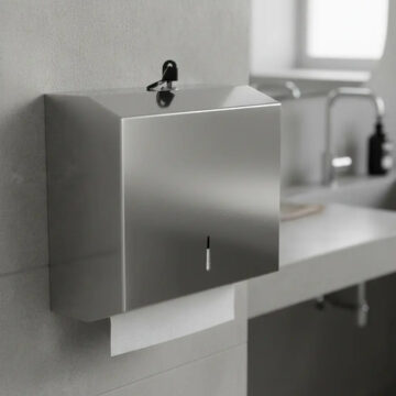 Dispensador De Toalla Interfoliada Acero Inoxidable C/llaves