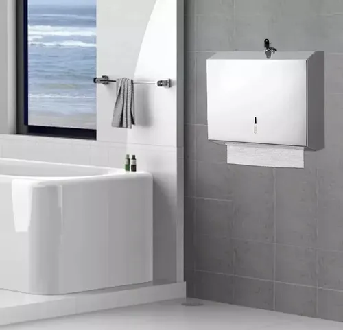 Dispensador De Toalla Interfoliada Acero Inoxidable C/llaves - Imagen 5