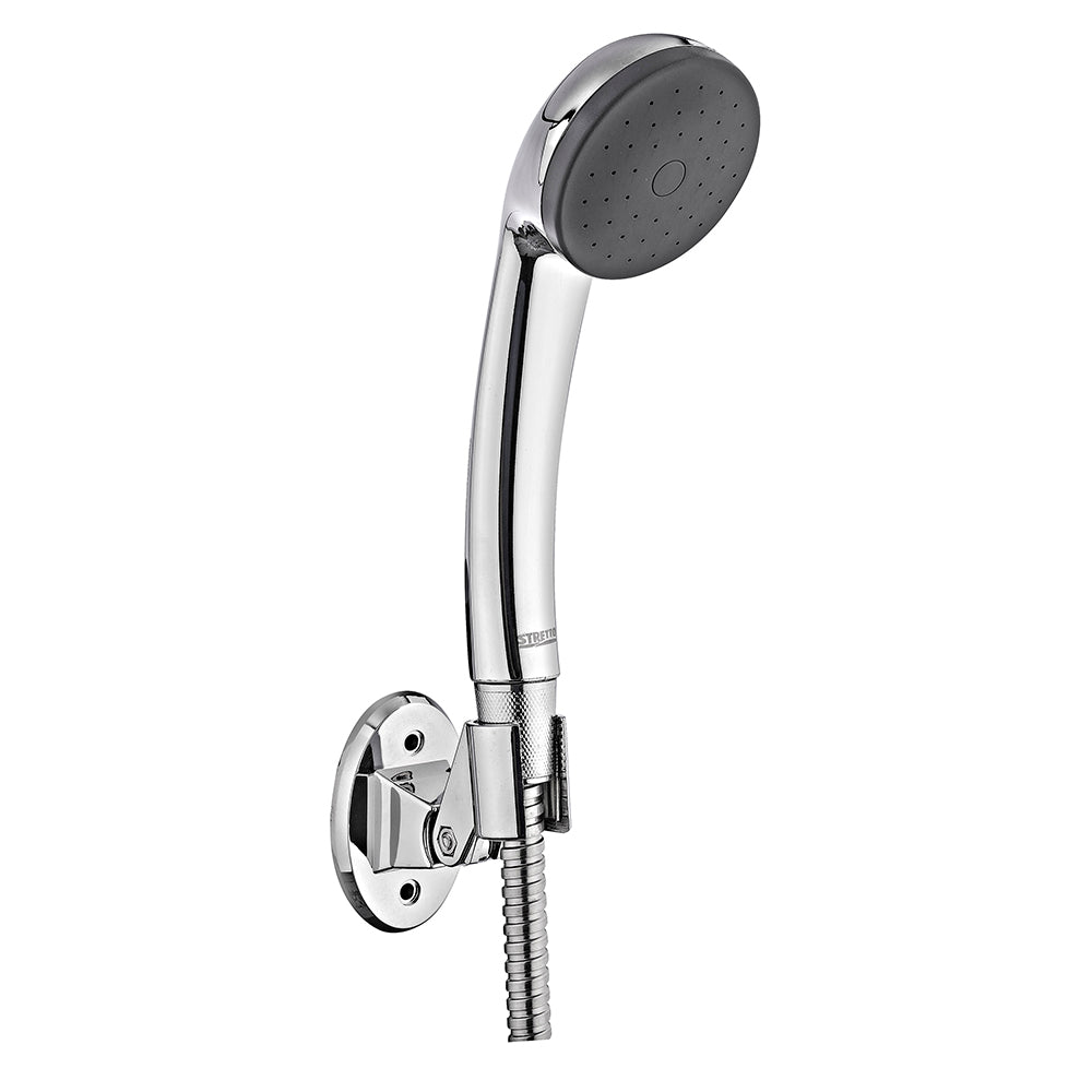 Juego de ducha móvil de 1 Funcion con flexible 1.5 mt y soporte móvil Marca Stretto - Imagen 2