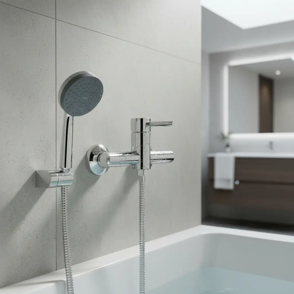 Monomando Llave Grifo Para Ducha Modelo OZ Marca Stretto - Imagen 6