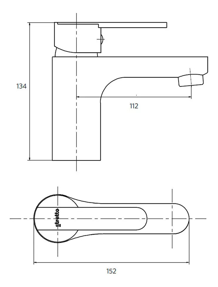 Monomando Llave Grifo Lavatorio Modelo Carmina Marca Stretto - Imagen 8