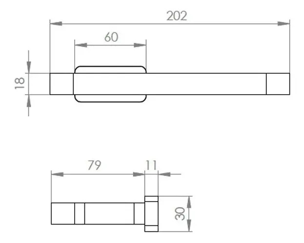 Toallero Colgador Porta Toalla Gancho Aggio Ottone Cromo - Imagen 5