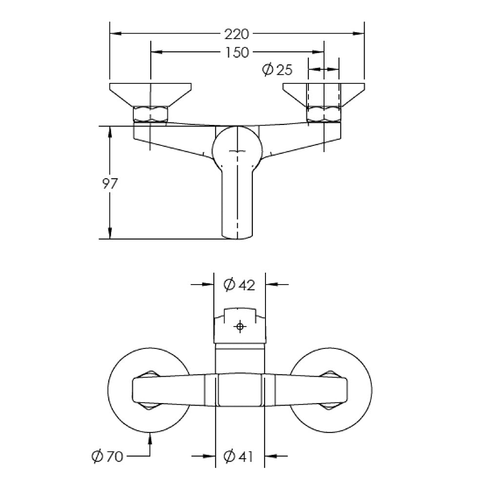 Monomando Llave Grifo Ducha Modelo Arezzo Marca Stretto - Imagen 4