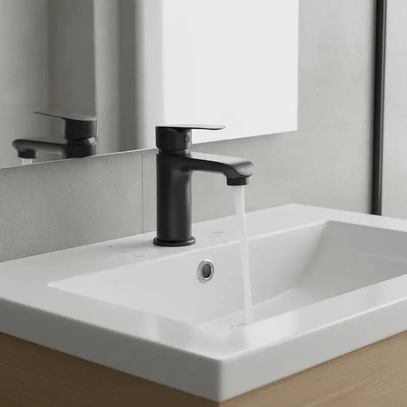 Monomando Llave Grifo Lavamanos Modelo Priego Marca Stretto - Imagen 5