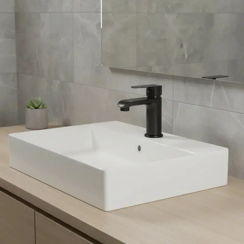 Monomando Llave Grifo Lavamanos Modelo Priego Marca Stretto - Imagen 6