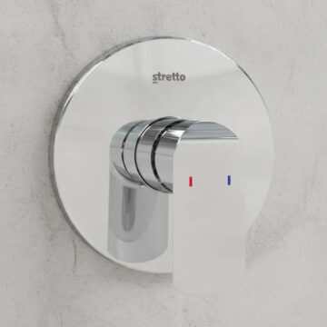 Monomando Ducha Empotrado Priego Color Cromo Marca Stretto