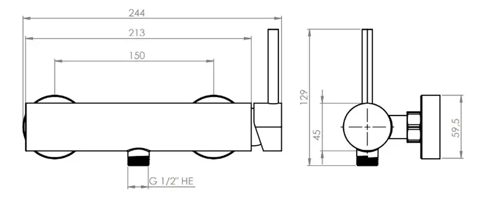 Monomando Llave Grifo De Ducha Modelo Veroli Marca Stretto - Imagen 4