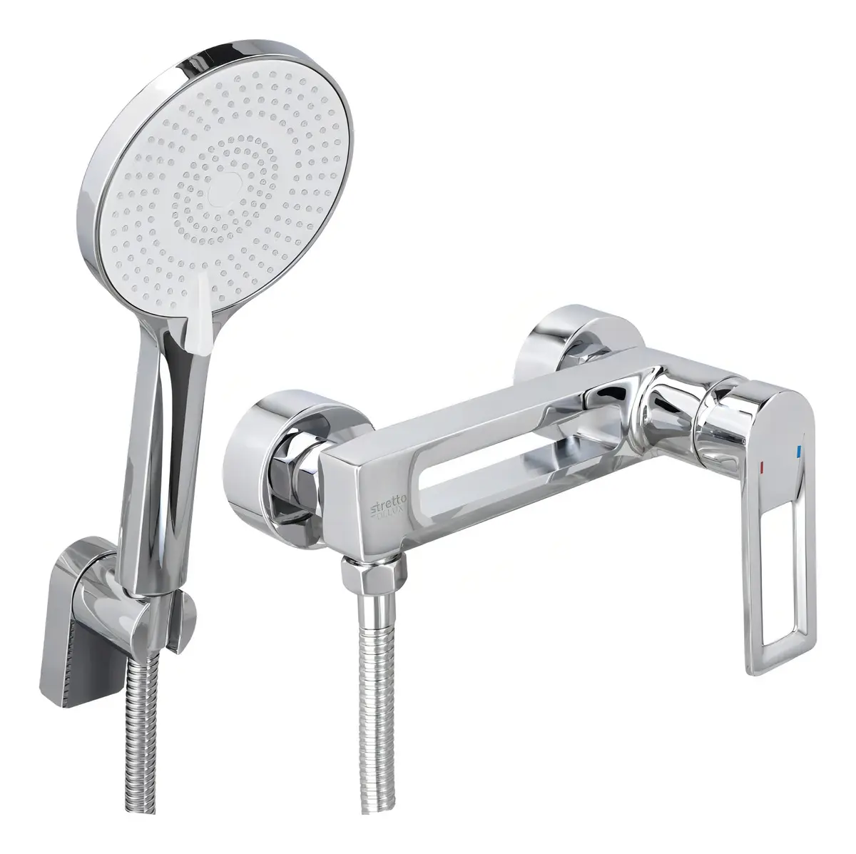 Monomando Llave Grifo Para Ducha Modelo Tarento Marca Stretto - Imagen 4