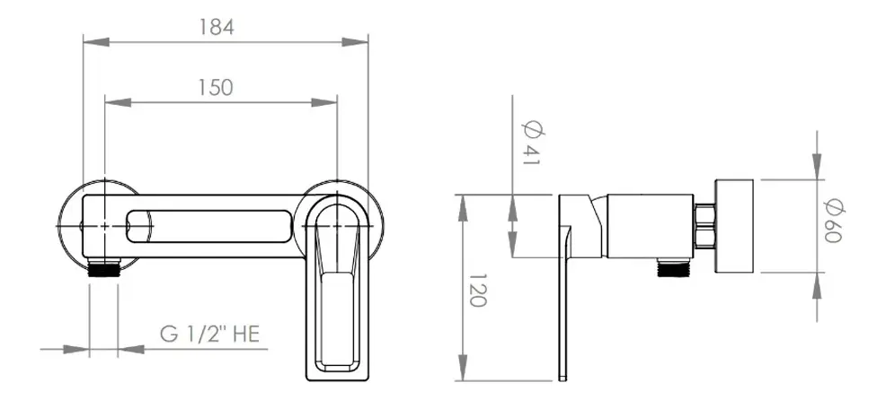 Monomando Llave Grifo Para Ducha Modelo Tarento Marca Stretto - Imagen 6