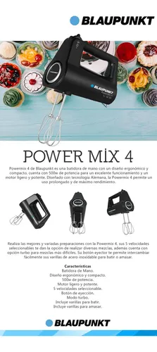 Batidora De Mano Blaupunkt Powermix 4 500w 5 Velocidades - Imagen 6