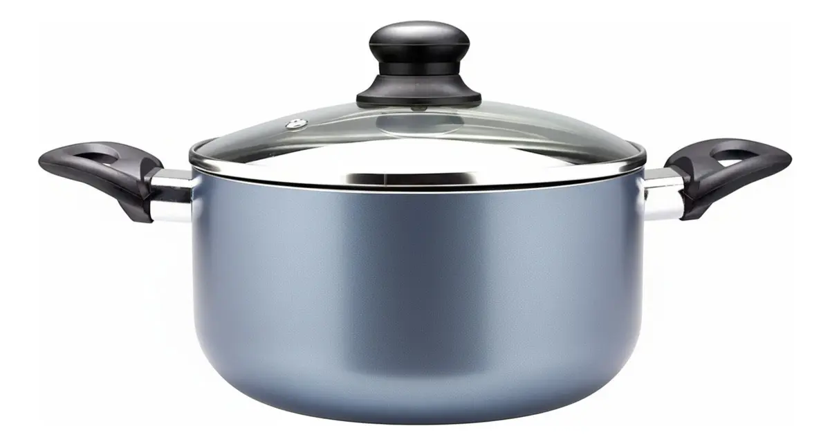 Bateria De Cocina Juego de Ollas De 7 Piezas Modelo Slide Marca Marmicoc Color Azul - Imagen 3