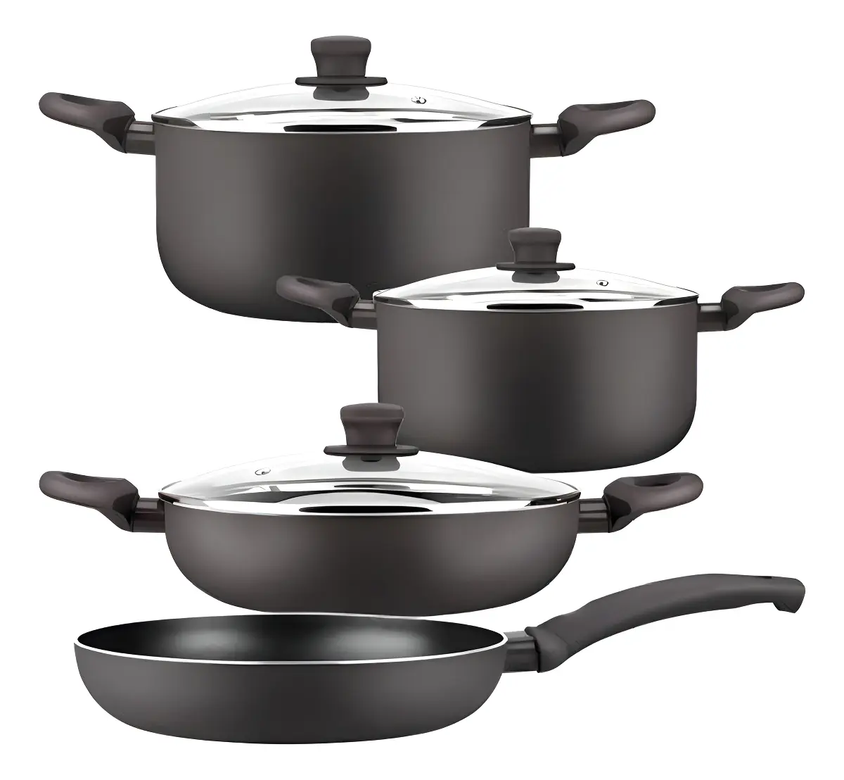 Batería de Cocina Aluminio Marmicoc Spring 7 Piezas