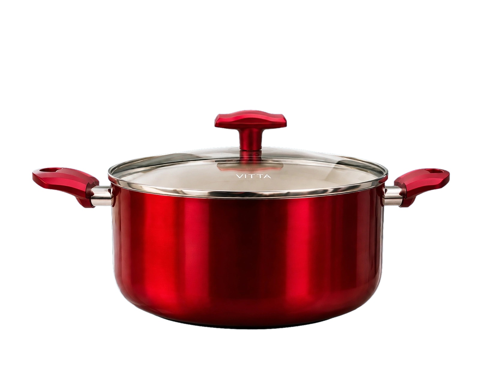 Cacerola Olla Antiadherente Rosso Vitta Rojo 28 Cm - Imagen 2