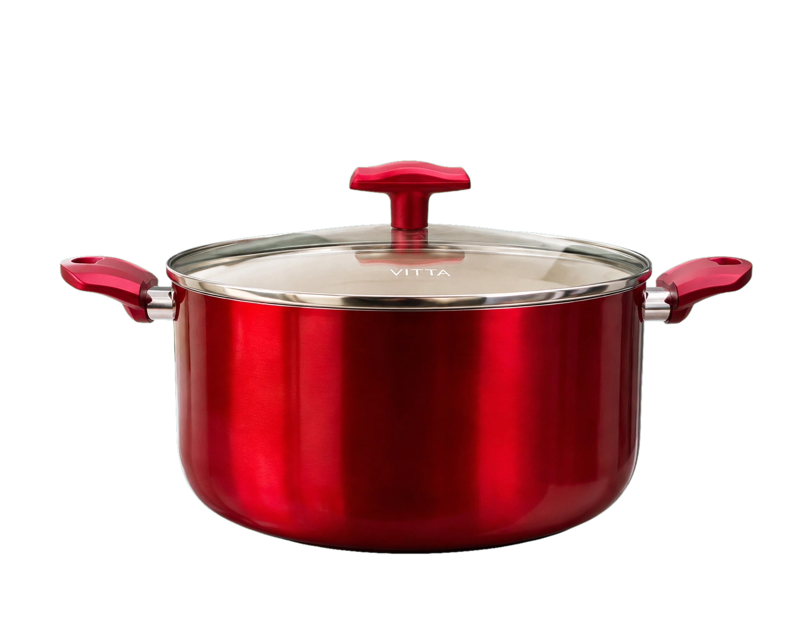 Cacerola Olla Antiadherente 30 Cm 10,5l Aluminio Rosso Vitta - Imagen 2