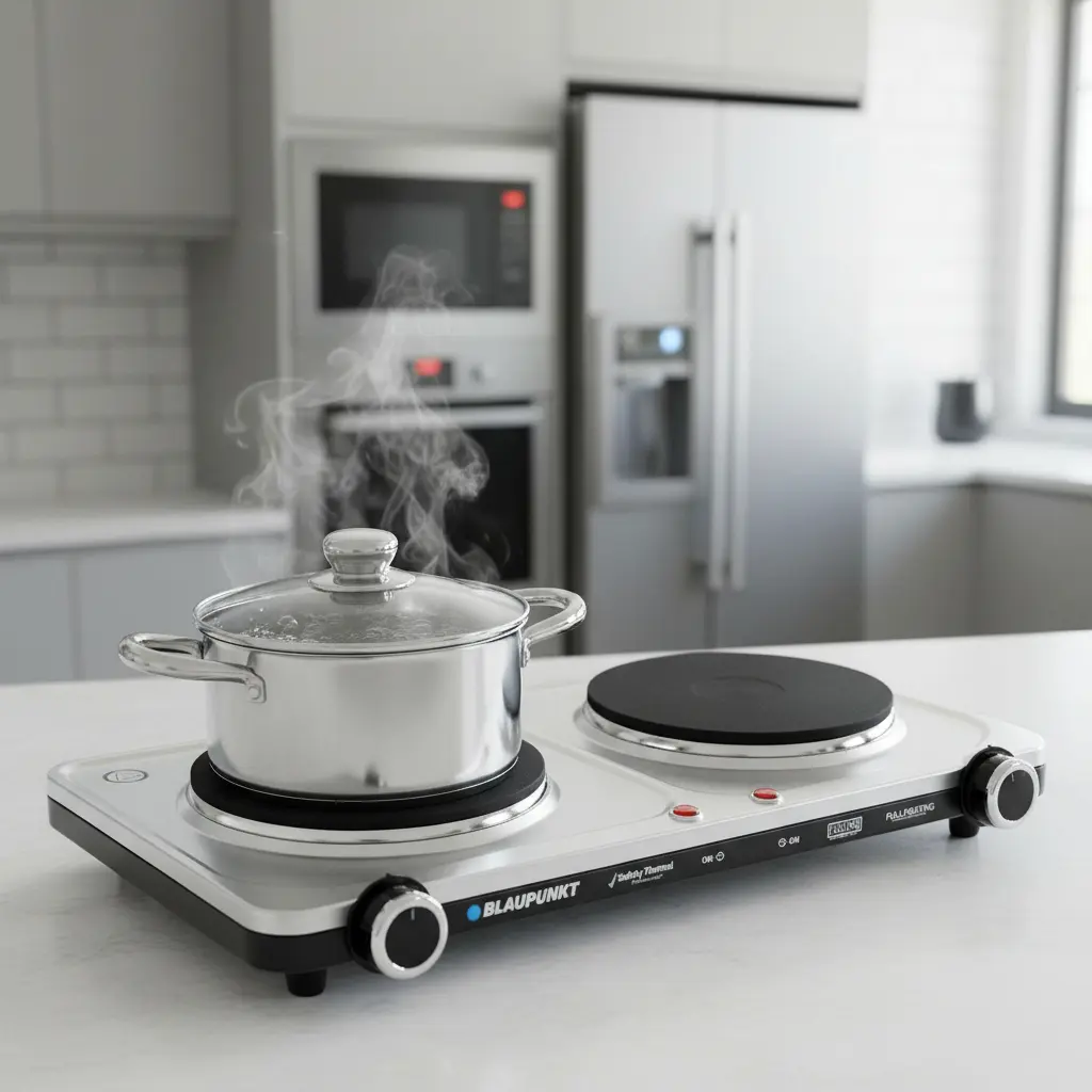 Cocinilla Encimera Alimentación Eléctrica Blaupunkt 2200w Plateado - Imagen 3