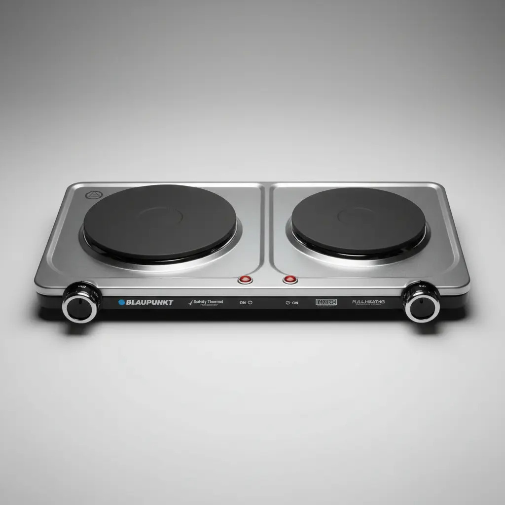Cocinilla Encimera Alimentación Eléctrica Blaupunkt 2200w Plateado - Imagen 5