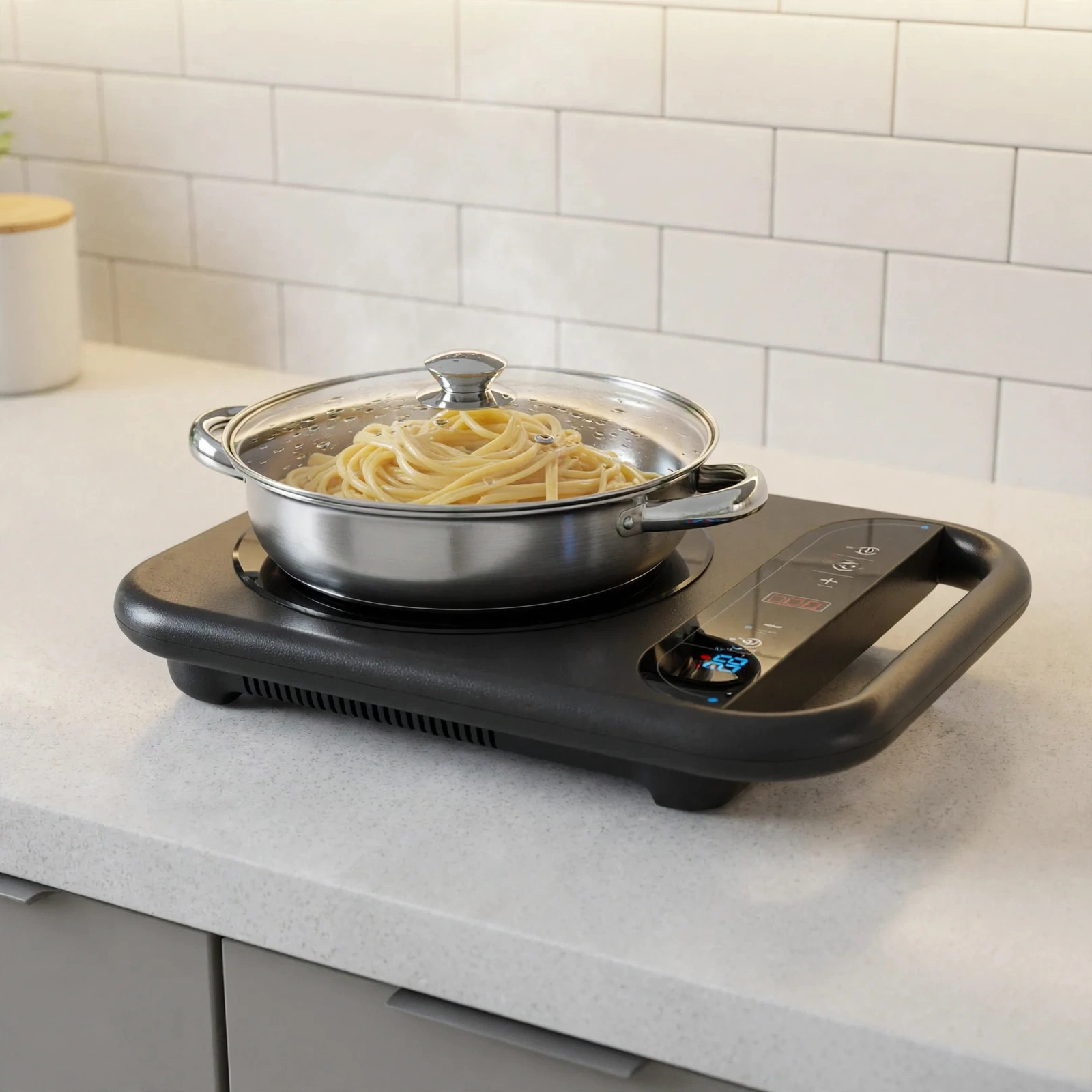Cocinilla Eléctrica De Inducción Blaupunkt 2000w Con Olla - Imagen 6