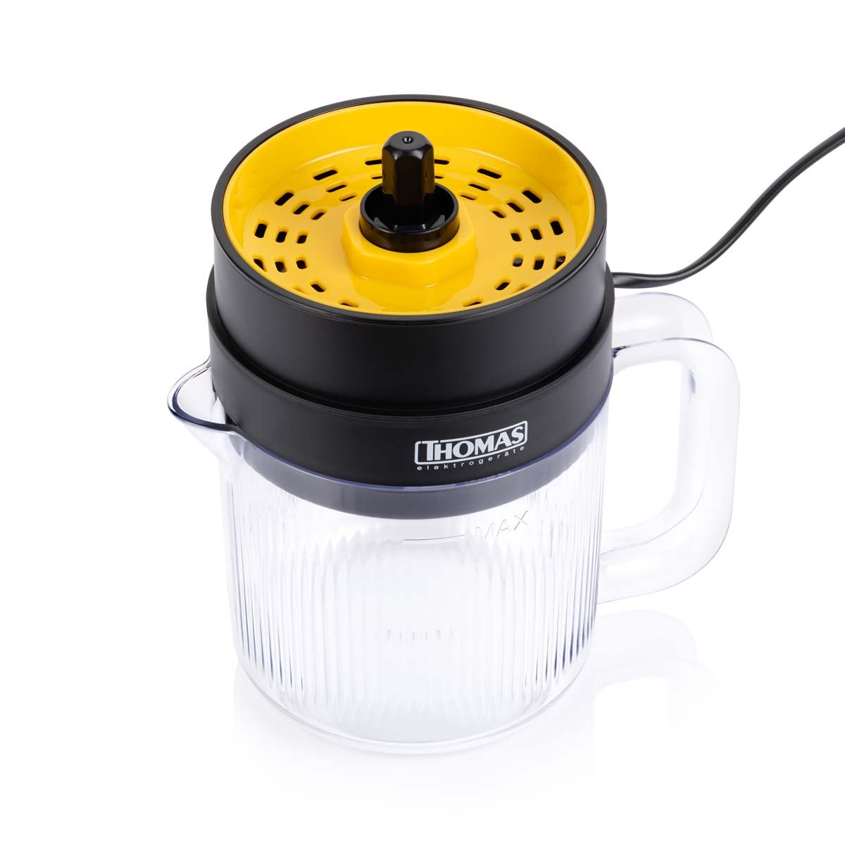 Exprimidor Eléctrico Thomas TH-1211 2 en 1 1,4 Litros 30W Exprimidor de Naranjas y Cítricos Doble Cono Rotación Bidireccional Jarro BPA Free - Imagen 5