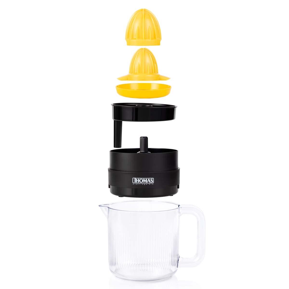 Exprimidor Eléctrico Thomas TH-1211 2 en 1 1,4 Litros 30W Exprimidor de Naranjas y Cítricos Doble Cono Rotación Bidireccional Jarro BPA Free - Imagen 6