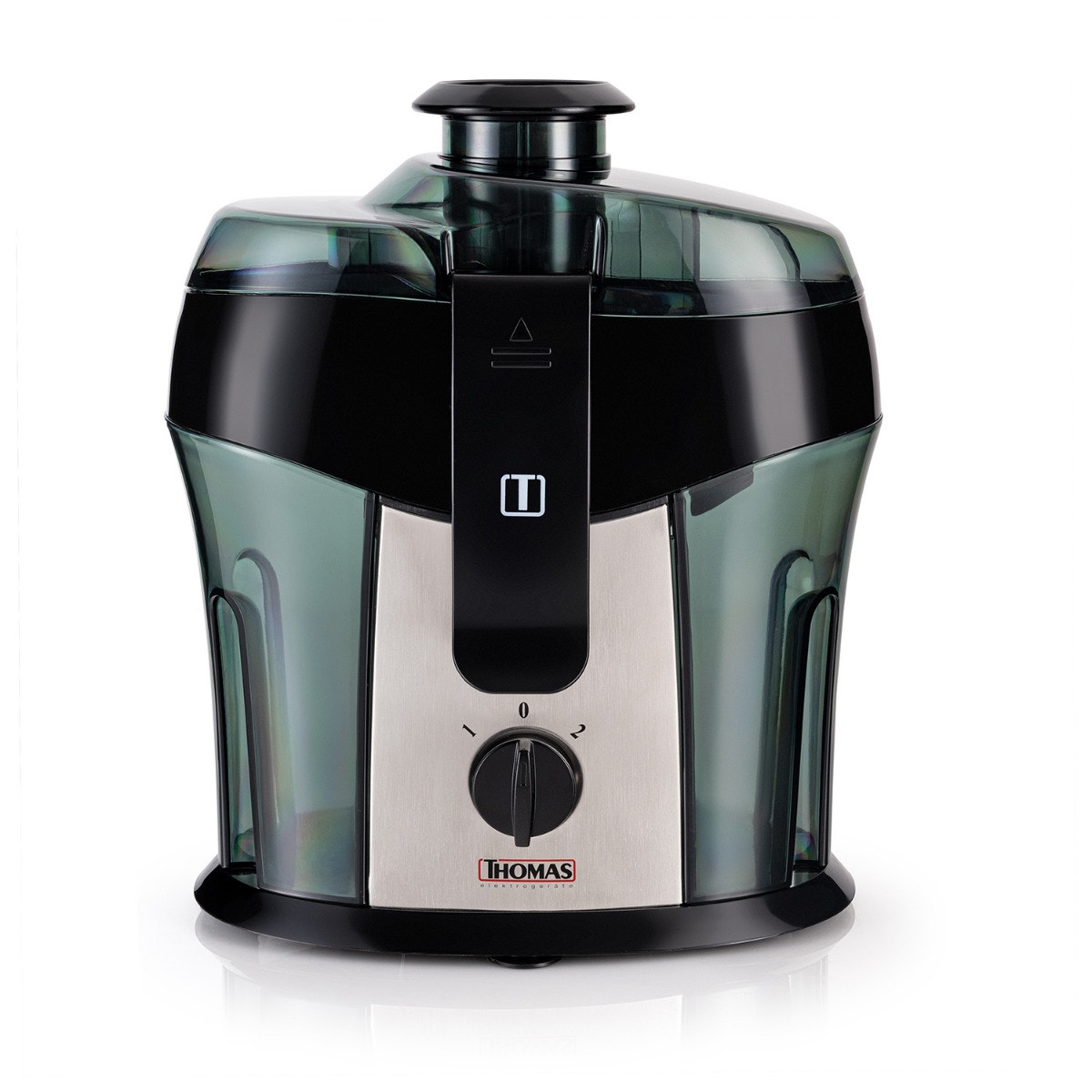 Extractor de Jugo Thomas TH-2540i 600W Juguera Extractora de Jugos Frutas y Verduras 2 Velocidades Filtro y Cuchillas de Acero Inoxidable Depósito 650 cc