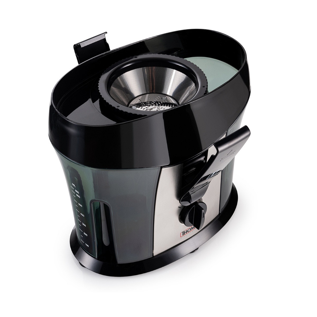 Extractor de Jugo Thomas TH-2540i 600W Juguera Extractora de Jugos Frutas y Verduras 2 Velocidades Filtro y Cuchillas de Acero Inoxidable Depósito 650 cc - Imagen 4