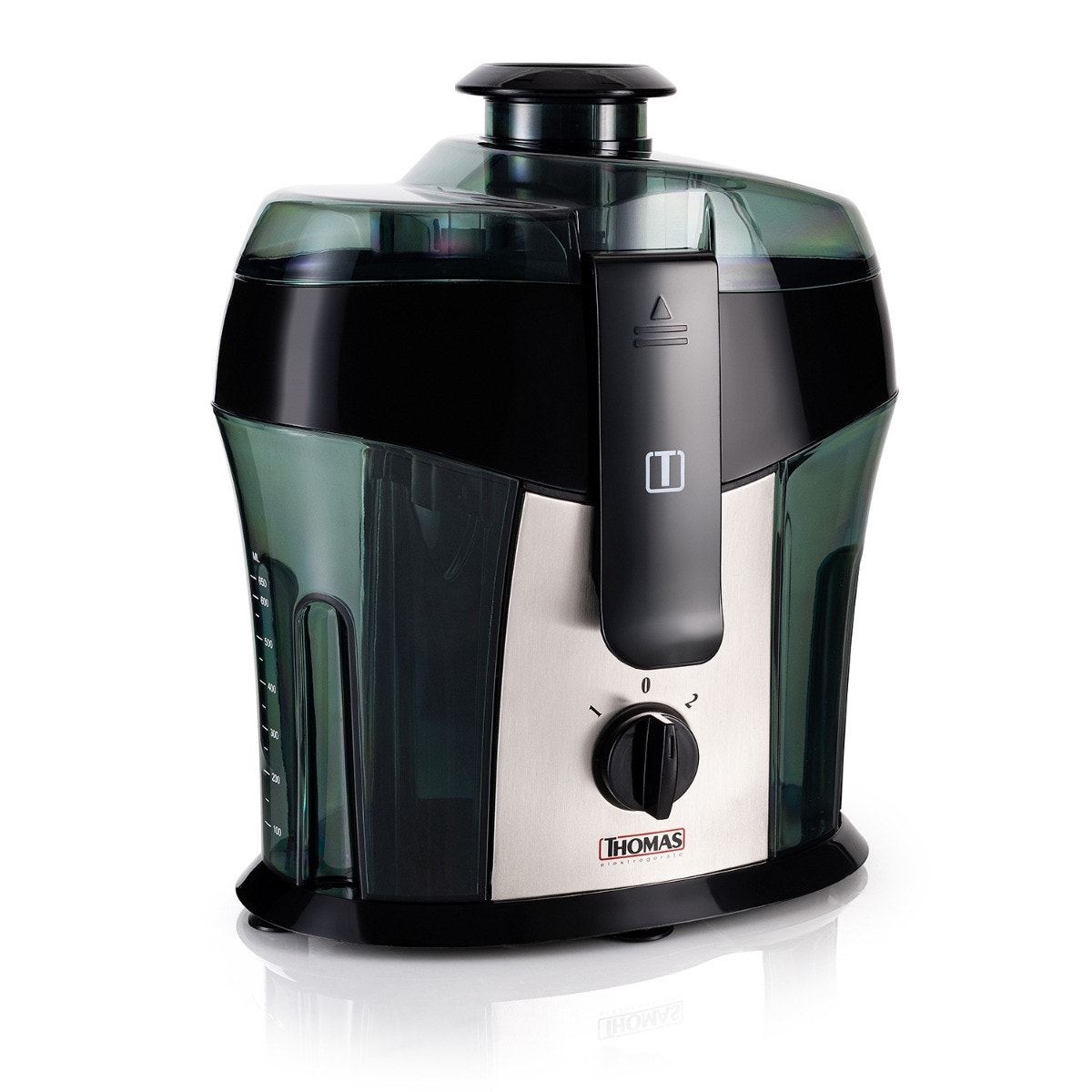 Extractor de Jugo Thomas TH-2540i 600W Juguera Extractora de Jugos Frutas y Verduras 2 Velocidades Filtro y Cuchillas de Acero Inoxidable Depósito 650 cc - Imagen 6