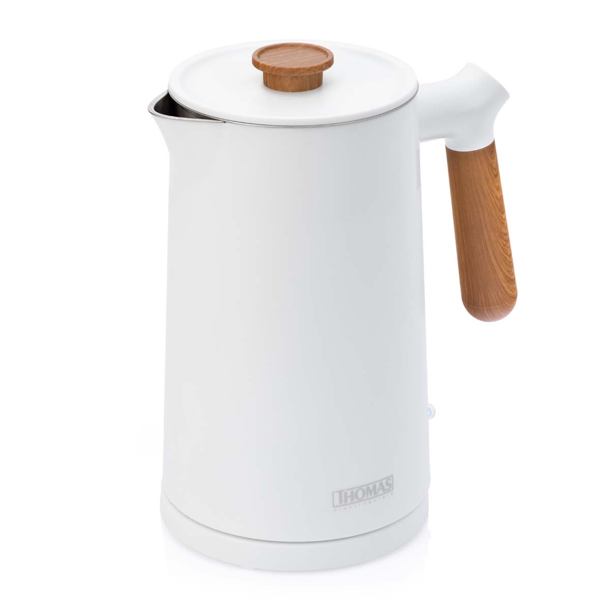 Hervidor Eléctrico Thomas TH-6250B Cool Touch 1,7 Litros 2200W Tetera Jarro Eléctrico Diseño Nórdico Wood Texture Exterior Frío al Tacto Interior Acero Inoxidable