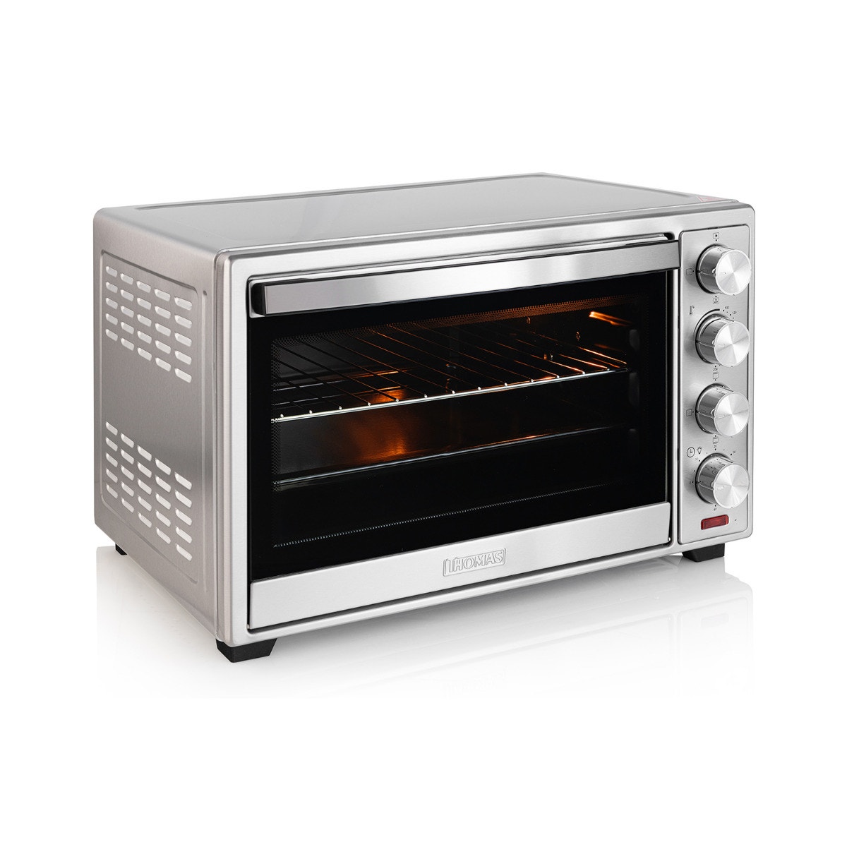 Horno Eléctrico Thomas TH-62i 60 Litros 2200W Horno de Mesa Sobremesa con Grill Convección y Spiedo Acero Inoxidable Timer 60 Minutos Doble Bandeja - Imagen 3