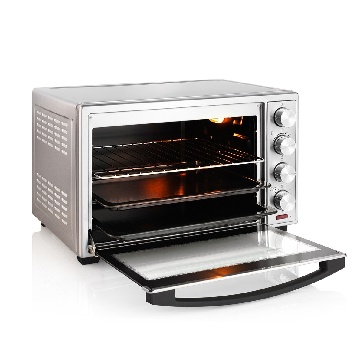 Horno Eléctrico Thomas TH-62i 60 Litros 2200W Horno de Mesa Sobremesa con Grill Convección y Spiedo Acero Inoxidable Timer 60 Minutos Doble Bandeja - Imagen 7