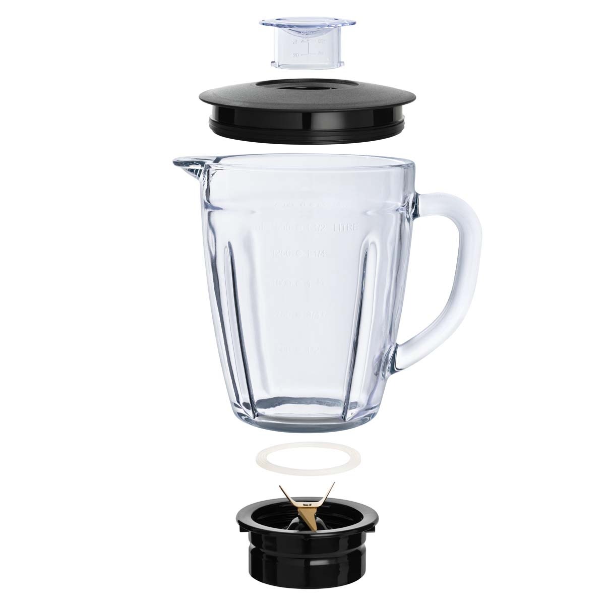 Licuadora Thomas TH-330V 1,5 Litros 600W Juguera Jarro de Vidrio 2 Velocidades más Pulso Cuchillas 4 Fold Titanium Blades Acero Inoxidable - Imagen 6