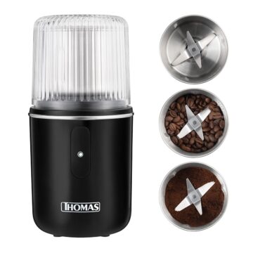 Molinillo de Café Eléctrico Thomas TH-32 180W Moledor de Granos y Especias 55 g Negro
