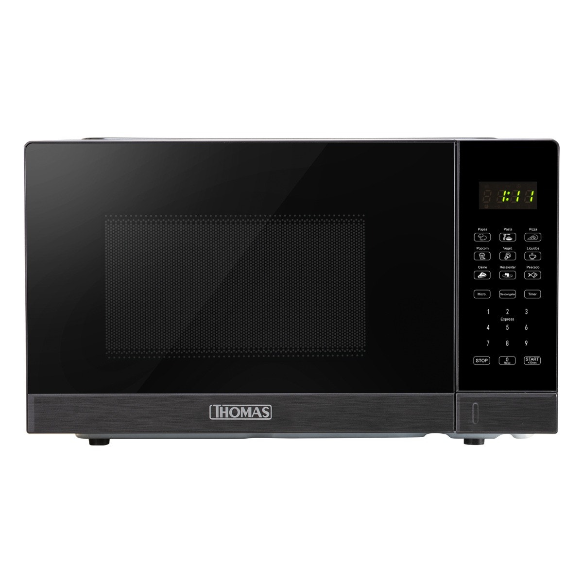 Microondas Digital Thomas TH-MW20DN HeatTouch 20 Litros 700W Microondas de Mesa Pantalla Touch 10 Niveles de Potencia Programas Automáticos Descongelado Cavidad EasyClean