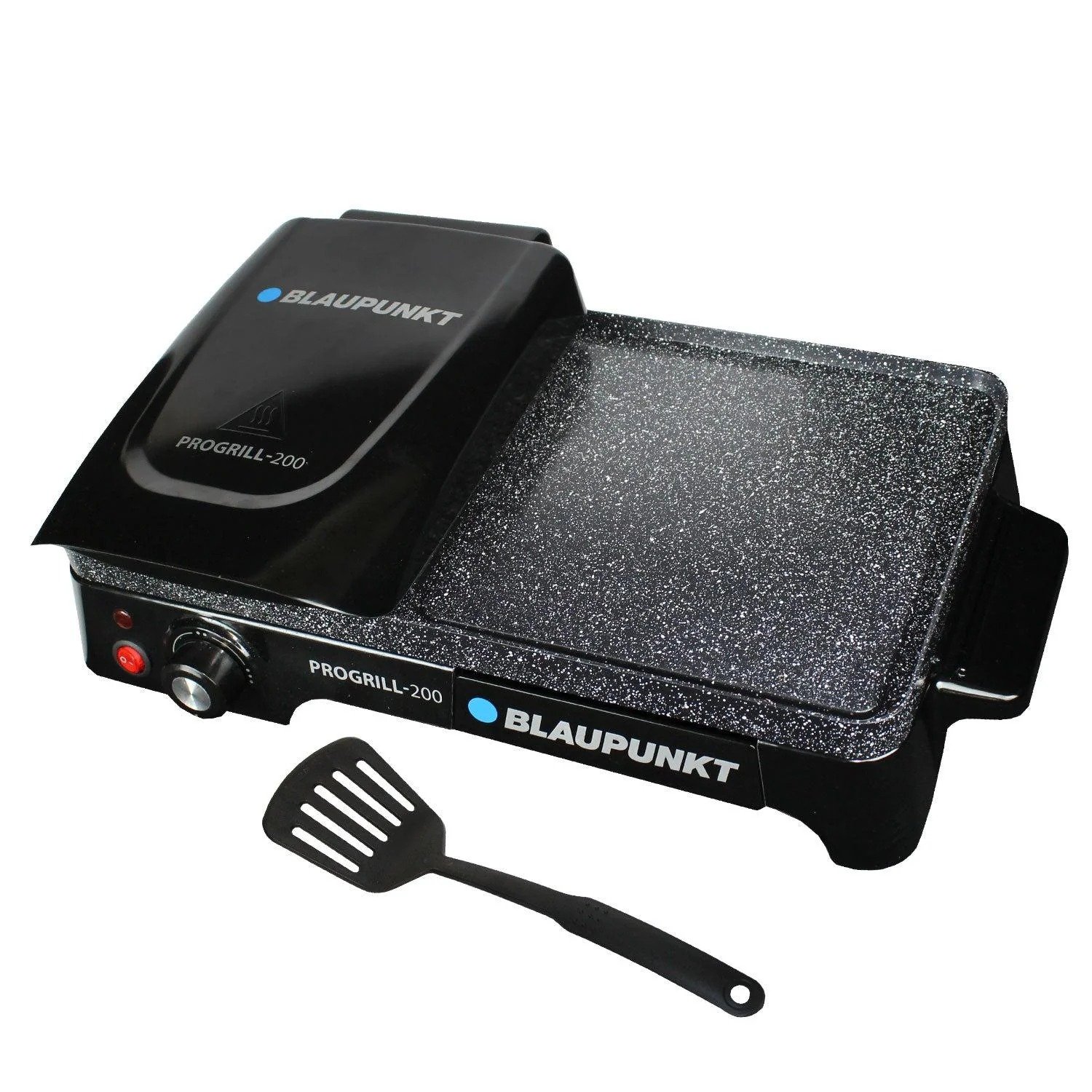 Parrilla Eléctrica Antihaderente Con Grill - Negro - Imagen 4