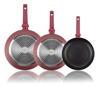 Set 3 Sartenes Marmicoc Spring Granate  18  20  24cm