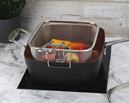 Olla Sarten Multiuso 24 Cm 4 Litros Apto Para Horno Marmicoc