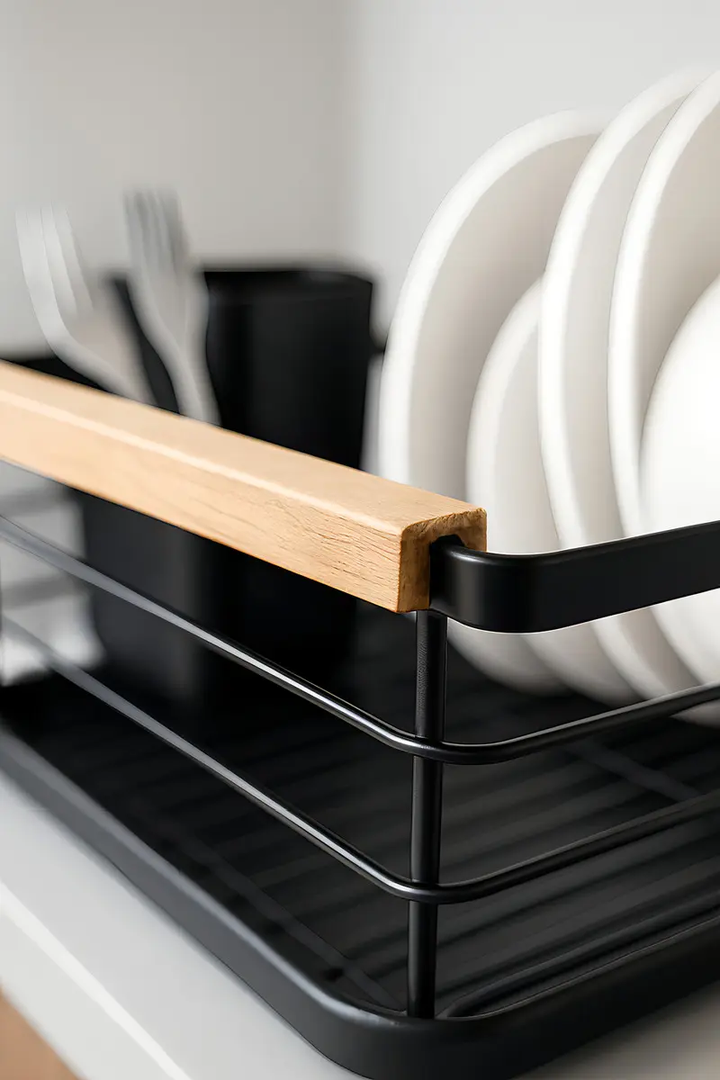Secaplatos Escurridor Platera Acero Carbono Con Cubiertero - Imagen 7
